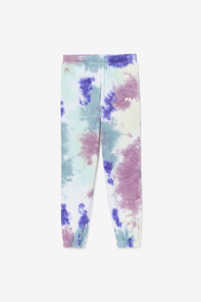 Fila Bukse Dame Blå Raleigh Tie Dye Jogger 438560-IHK